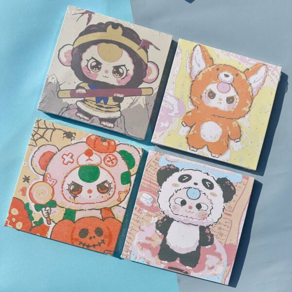 🖼️ Pintura al Óleo Baby Three 🐻✨ - Imagen 2