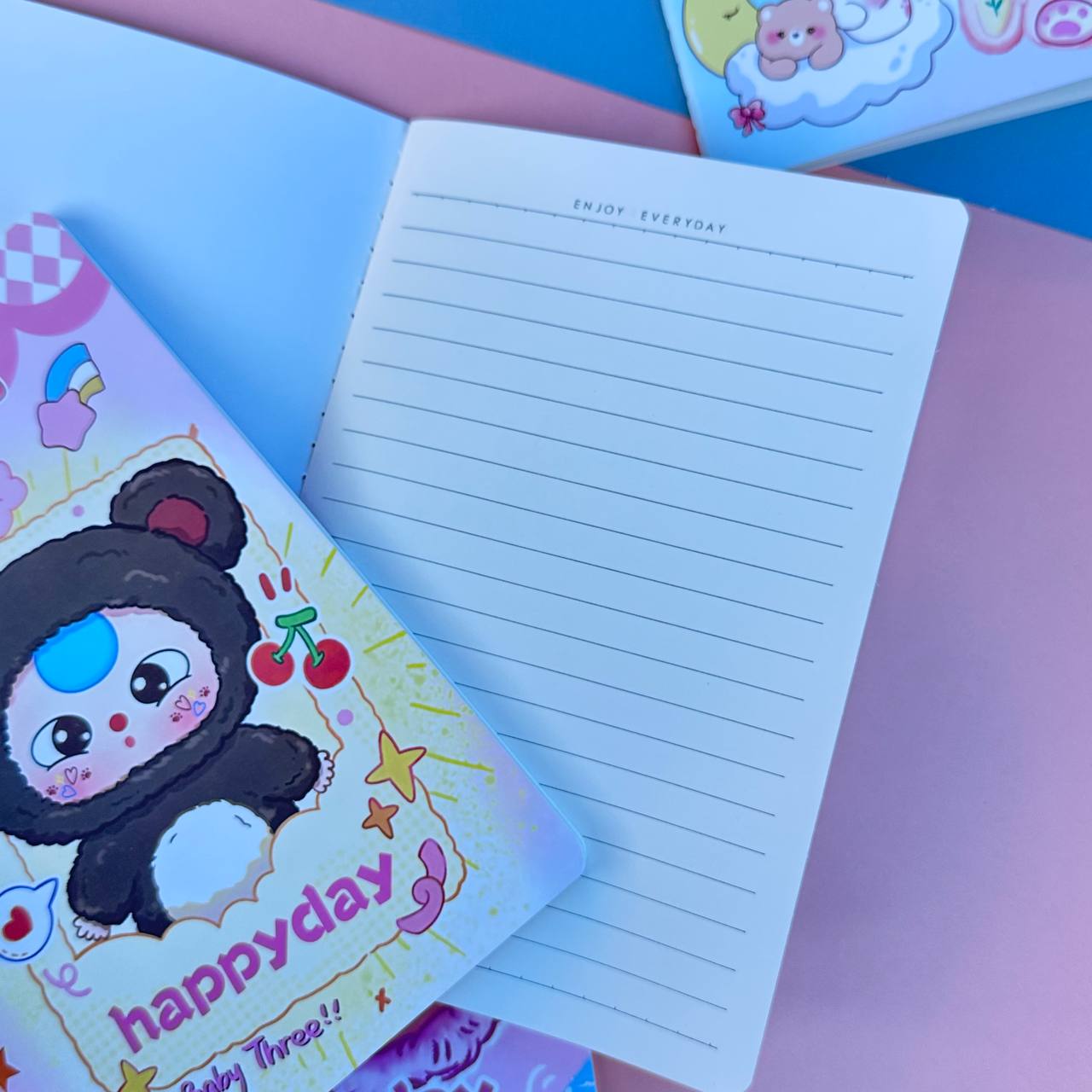 📒 Libreta Lisa con Línea Horizontal Baby Three ✨