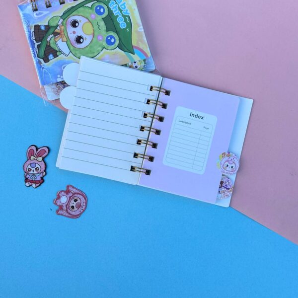 📒 Mini Libreta con Separadores Baby Three 🐻 - Imagen 3