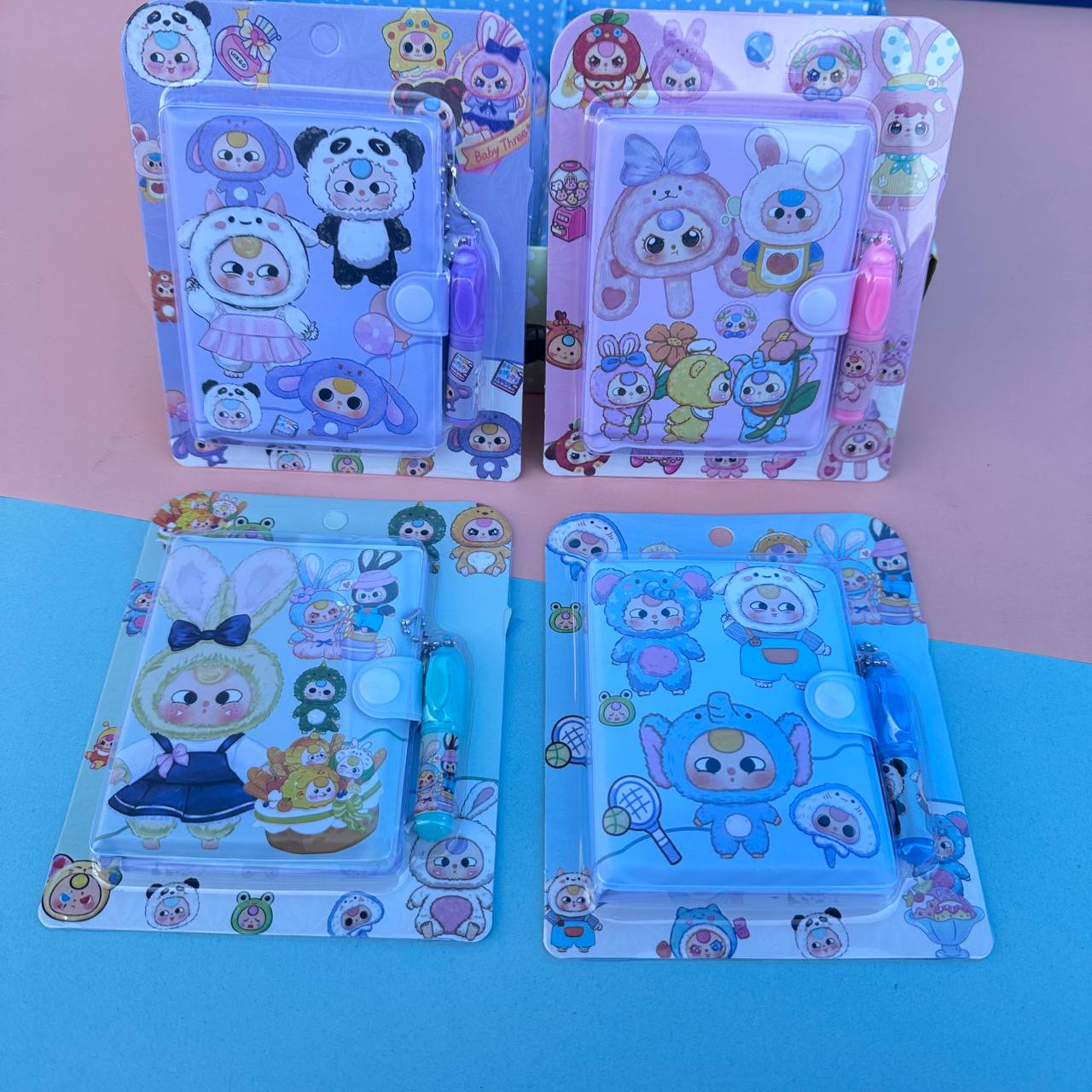 📒 Mini Libreta + Lápiz Baby Three 🐻✨