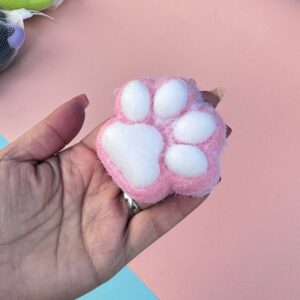 🧸 Squishy Patita de Gato Pastel 🎀
