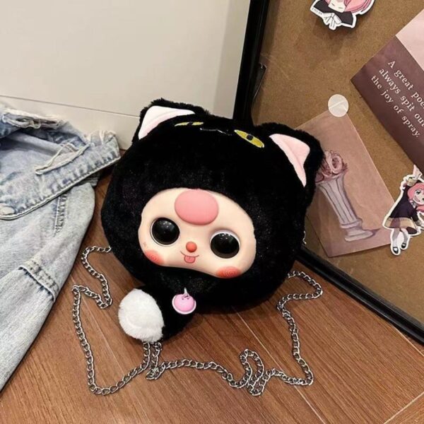 👜 Cartera Felpa Baby Three Cabeza 3D – Suave y Adorable 🌟 - Imagen 3