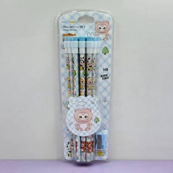 ✏️ Set de Lápices de Grafito 12PCS Baby Three 🐻✨ - Imagen 4