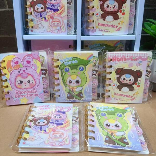 Mini Libreta con Separadores Baby Three 🐻📑