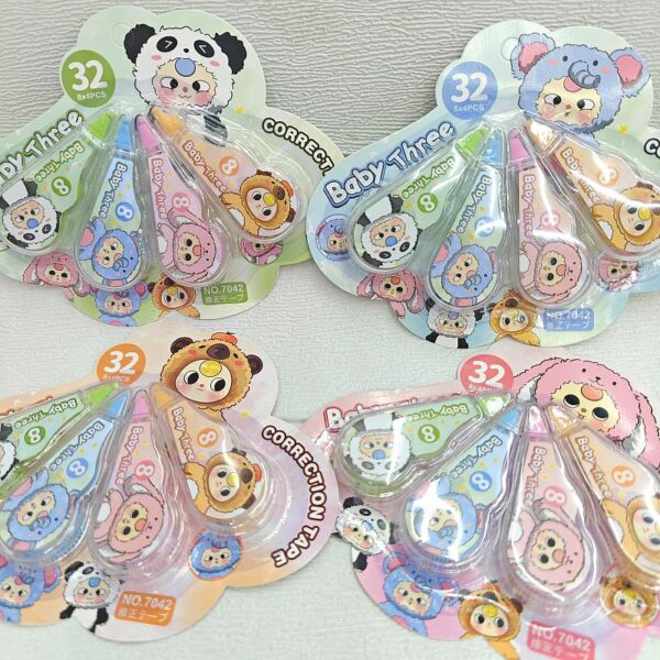 🖍️ Set Corrector 4PCS Baby Three 🐻💖 - Imagen 5