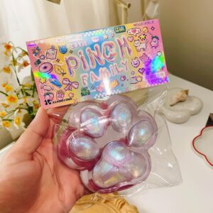 Squishy Glitter Patita de Gato