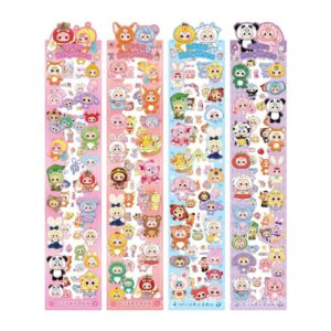 🛍️ Tira de Stickers 96PCS Baby Three 🐻🌈