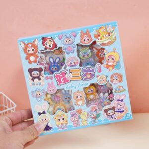 🛍️ Caja de Stickers 96PCS Baby Three 🐻💖 - Imagen 4