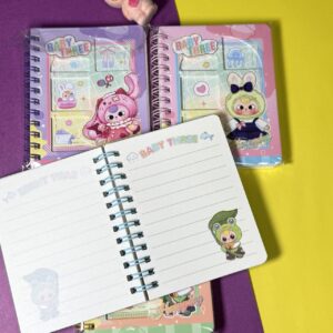 Mini Libreta Argollada Baby Three con Diseños 🎀✨