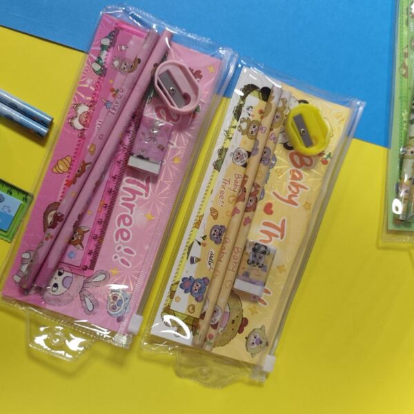 Set de Papelería Baby Three 5PCS en Estuche 🐻🖊️ - Imagen 2