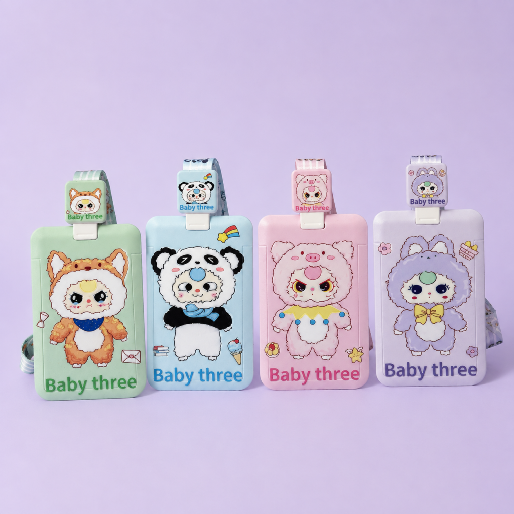 Credencial Baby Three con Cuerda 🩵