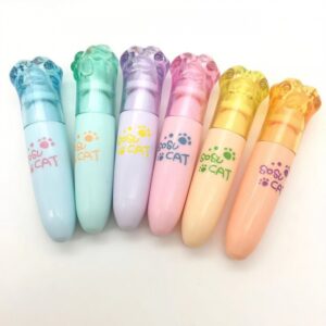 Mini Destacadores Gatito | Set de 6 Colores 🐱✨
