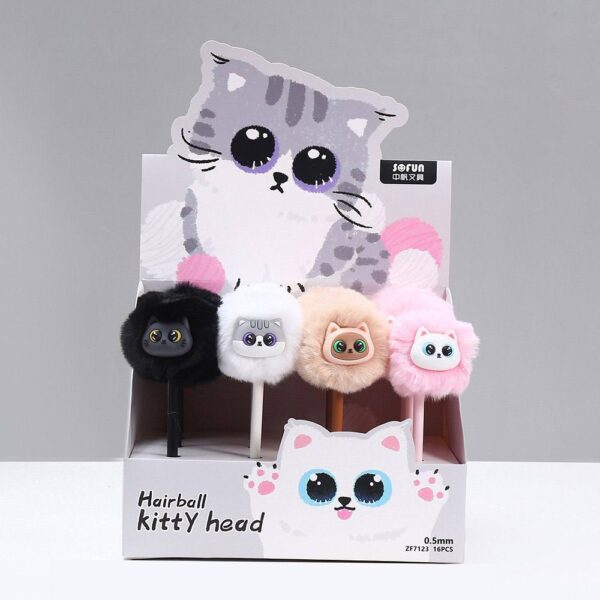 Lápiz Pom Pom Diseño de Gato 🎀✨