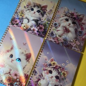 Libreta Holográfica Gatito | A5 | 4 Colores Surtidos 😺✨