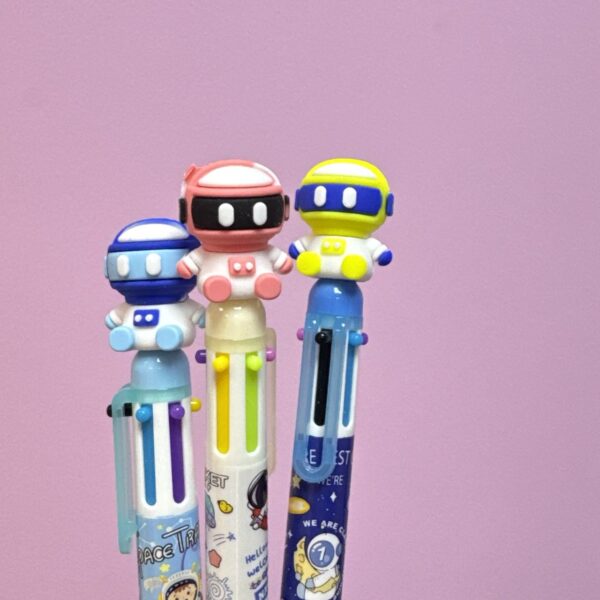 Lápiz de 6 Colores Robot Espacial 🌌✨ - Imagen 2