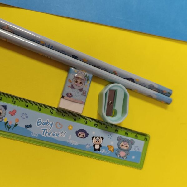 Set de Papelería Baby Three 5PCS en Estuche 🐻🖊️ - Imagen 3