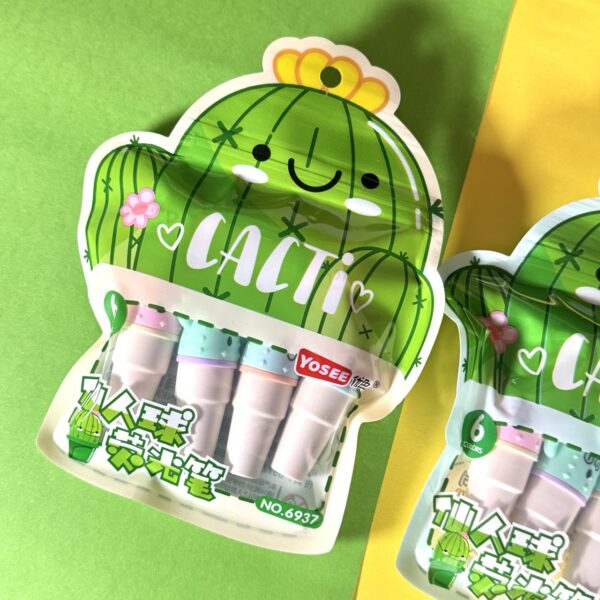 Mini Destacadores Cactus | Set de 6 Colores Surtidos 🌵✨ - Imagen 3