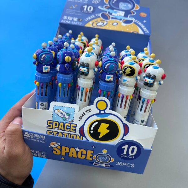 Lápiz 10 Colores Astronauta Goma 🧑‍🚀✨