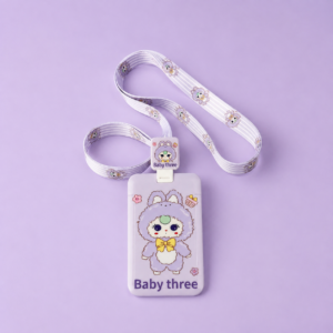 Credencial Baby Three con Cuerda 🩵 - Imagen 3