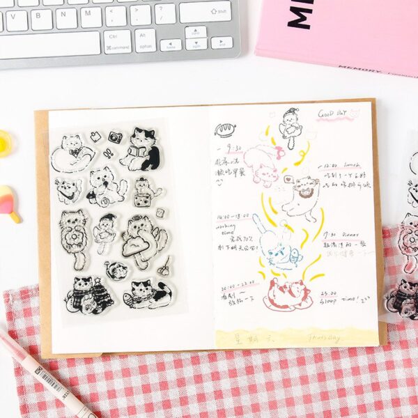 🐱✨ Sellos de Silicona para Timbre de Gatito  ✨🐾 - Imagen 3