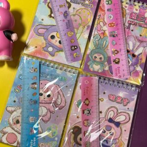 Libreta con Regla Baby Three | 24 Hojas | 4 Colores Surtidos 📏✨ - Imagen 3
