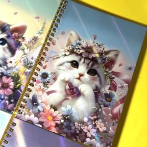Libreta Holográfica Gatito | A5 | 4 Colores Surtidos 😺✨ - Imagen 3