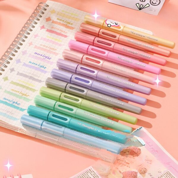 Set de 4 Destacadores Punta Pincel 🎨✨ - Imagen 3