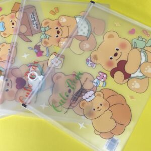 Bolsa con Cremallera de Ositos | 4 Colores Surtidos 🧸✨