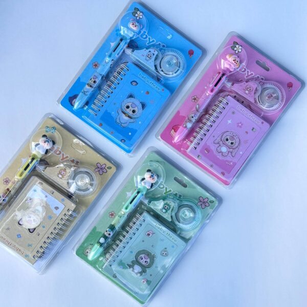 📓✏️ Set Baby Three – Libreta + Lápiz 🌈