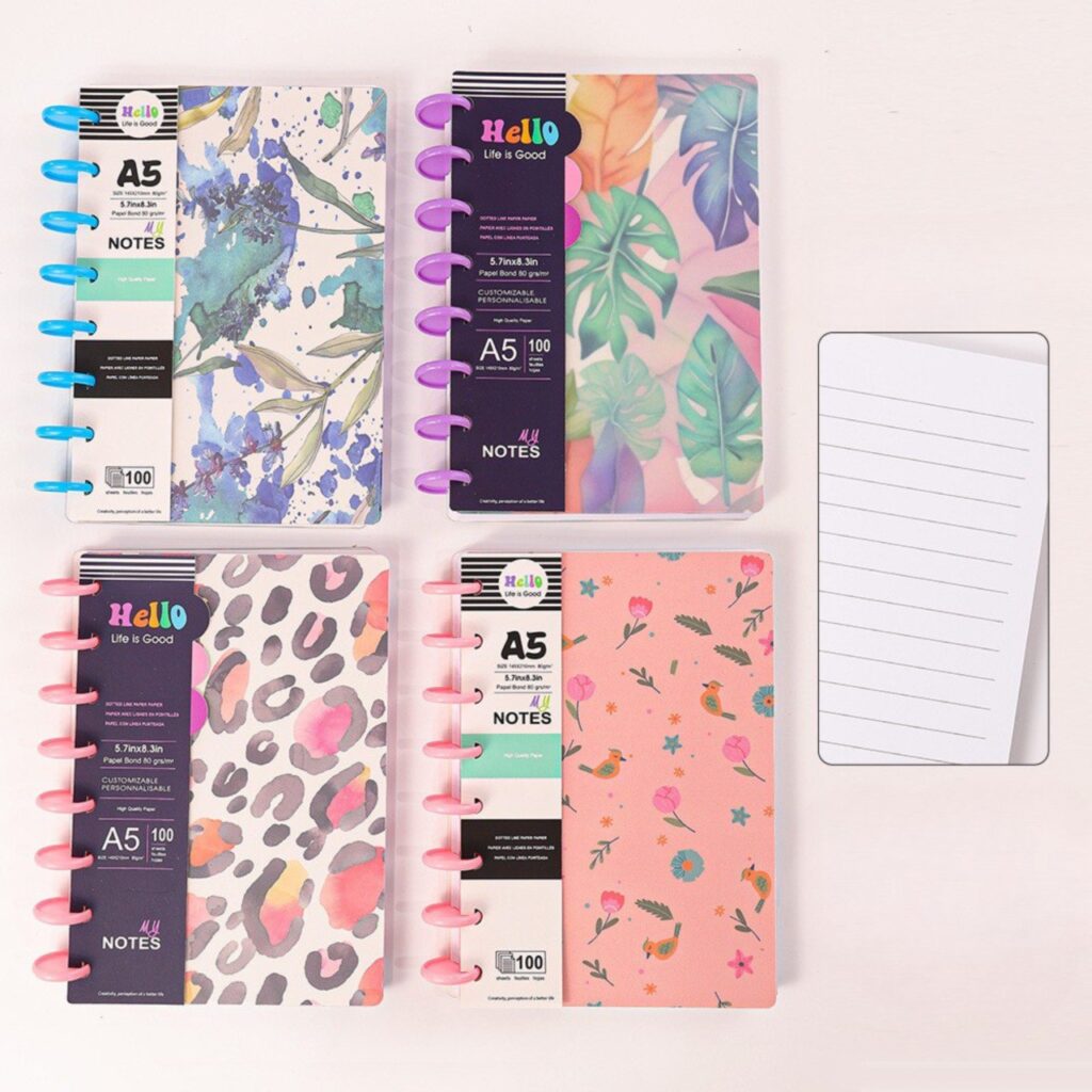 🌸 Libreta Floral con Diseño Elegante – ¡Ideal para tus apuntes o journaling! 🖊️🌼