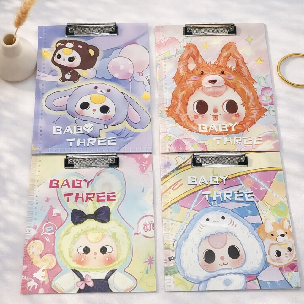 Tabla Sujeta Papel Baby Three A4 ✨ 1 Tabla Sujeta Papel Baby Three A4 ✨