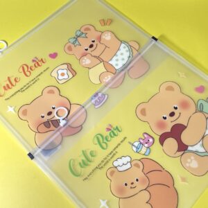 Bolsa con Cremallera de Ositos | 4 Colores Surtidos 🧸✨ - Imagen 4