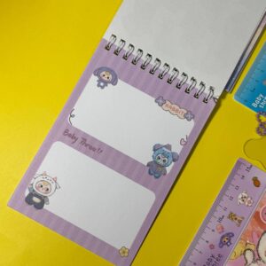 Libreta con Regla Baby Three | 24 Hojas | 4 Colores Surtidos 📏✨ - Imagen 5