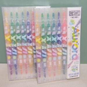 ✨Set de 6 Destacadores Doble Punta con Glitter✨ - Imagen 3