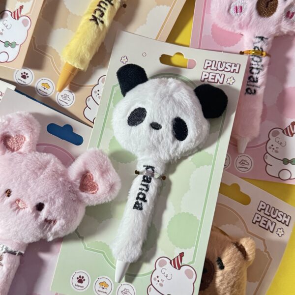 ✏️ Lápiz de Tinta Gel con Cabeza Kawaii – ¡Escritura divertida y con estilo! 🐾💙 - Imagen 5