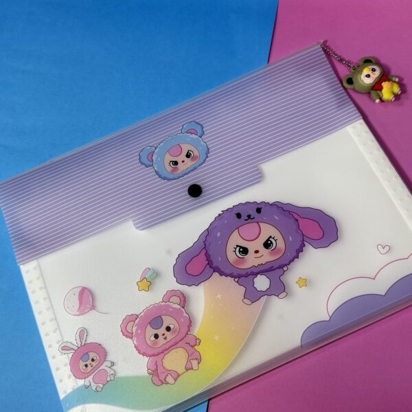 Bolsa de Documentos Baby Three con Colgante | A4 Blanca 📁✨ - Imagen 2
