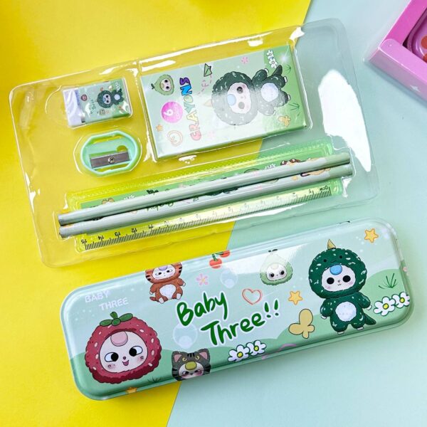 Set de Papelería en Caja Baby Three 6PCS 🐻✨ - Imagen 2