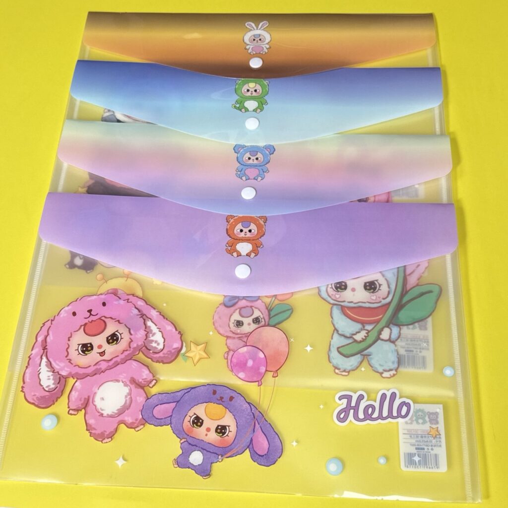 Carpeta de Documentos Baby Three | Tamaño A4 Transparente ✨📁