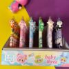 Lápiz de Gel Baby Three | Tinta Azul | 6 Colores Surtidos ✍️🐣