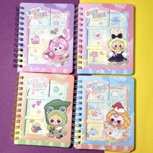 Mini Libreta Argollada Baby Three con Diseños 🎀✨ - Imagen 3