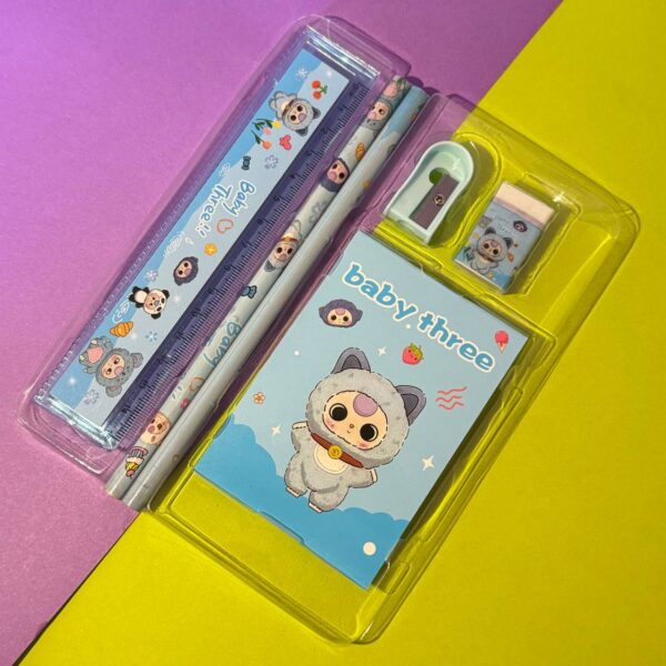 Set de Papelería Baby Three – 4 Diseños Surtidos 🎨✨ - Imagen 5