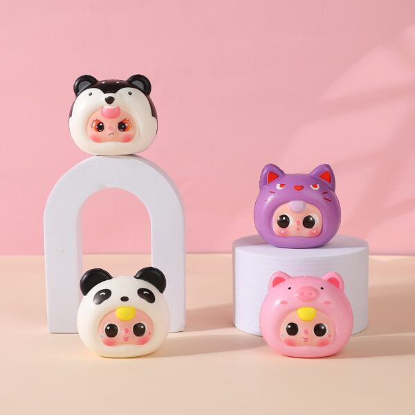 Squishy Antiestrés Cara Baby Three | 8 Modelos Surtidos - Imagen 3