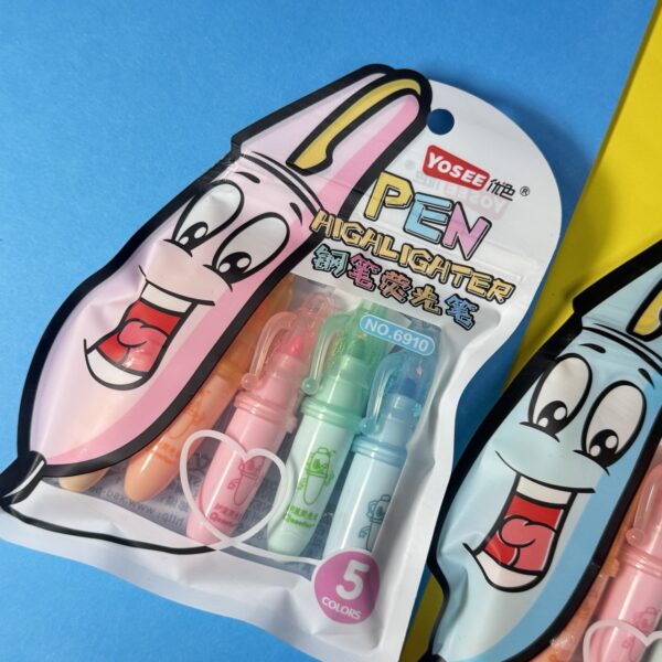 Mini Destacadores Pincel | Set de 5 Colores Surtidos 🎨✨ - Imagen 4