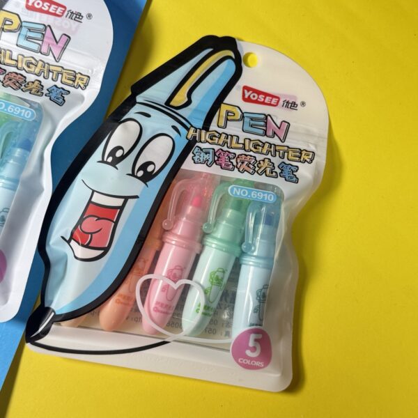 Mini Destacadores Pincel | Set de 5 Colores Surtidos 🎨✨ - Imagen 3