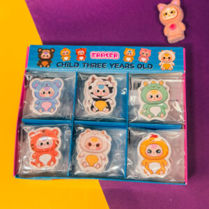 🧼✨ Mini Goma Baby Three – ¡Pequeña, tierna y práctica! 🐣