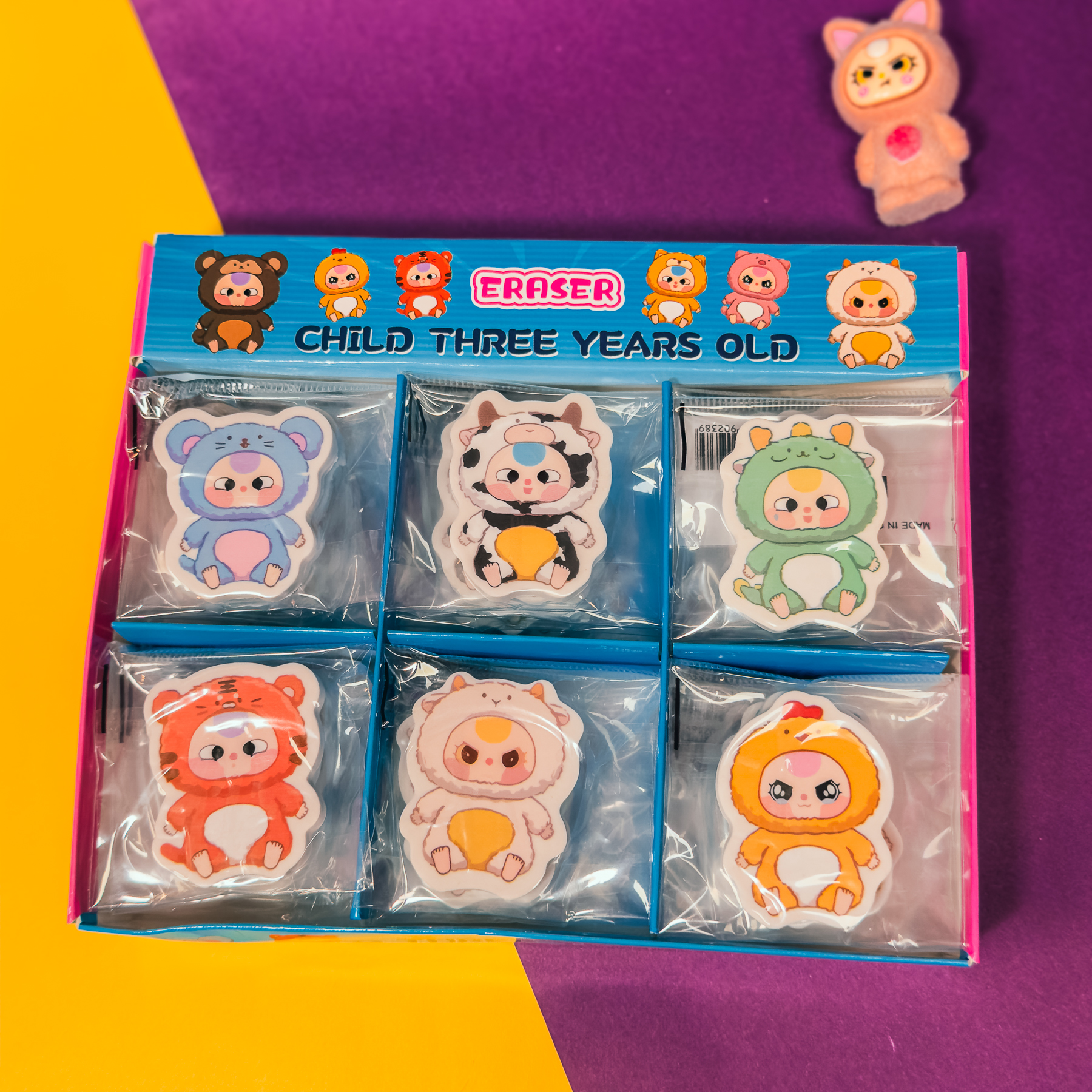 🧼✨ Mini Goma Baby Three – ¡Pequeña, tierna y práctica! 🐣
