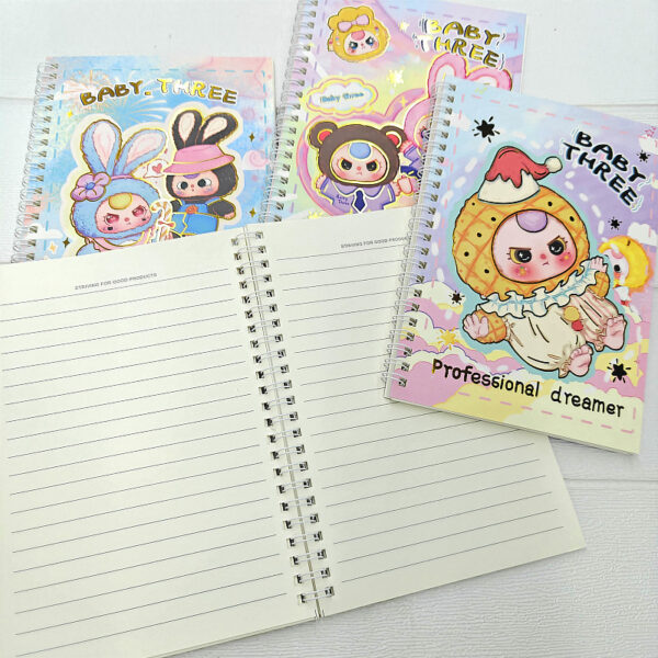 Libreta Baby Three con Argolla | A5 | 4 Colores Surtidos 🧸📒 - Imagen 3