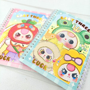 Libreta Baby Three con Argolla | A5 | 4 Colores Surtidos 🧸📒