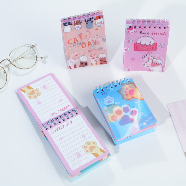 Mini Libreta Pata de Gato Argollada 🐱✨ - Imagen 3
