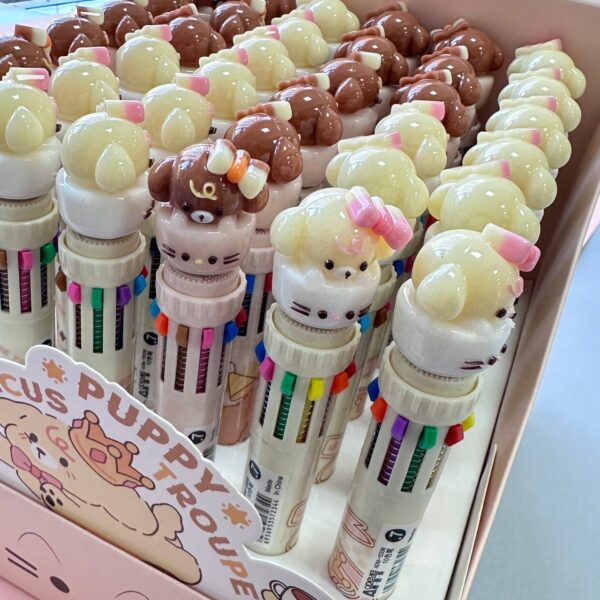 🖊️ Lápiz 10 Colores Cute Pupy ✨🐾 - Imagen 3